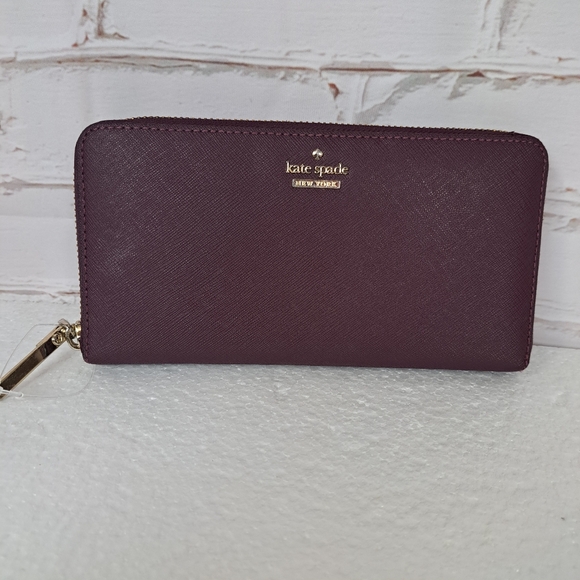 Kate Spade New York  Large Continental Zip Around Leather Wallet - Picture 2 of 13